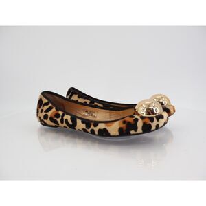 Kate Spade Helen Real Calf Fur Cheetah Print Ballerina Flats Women's Size 6.5